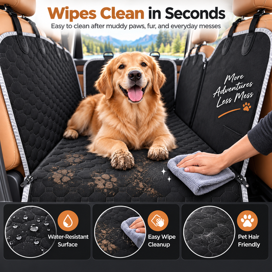 LuxifyUs 4-in-1 Waterproof Dog Car Seat Hammock