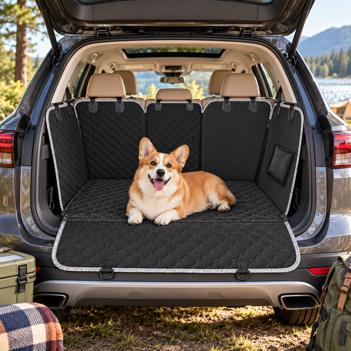 LuxifyUs 4-in-1 Waterproof Dog Car Seat Hammock