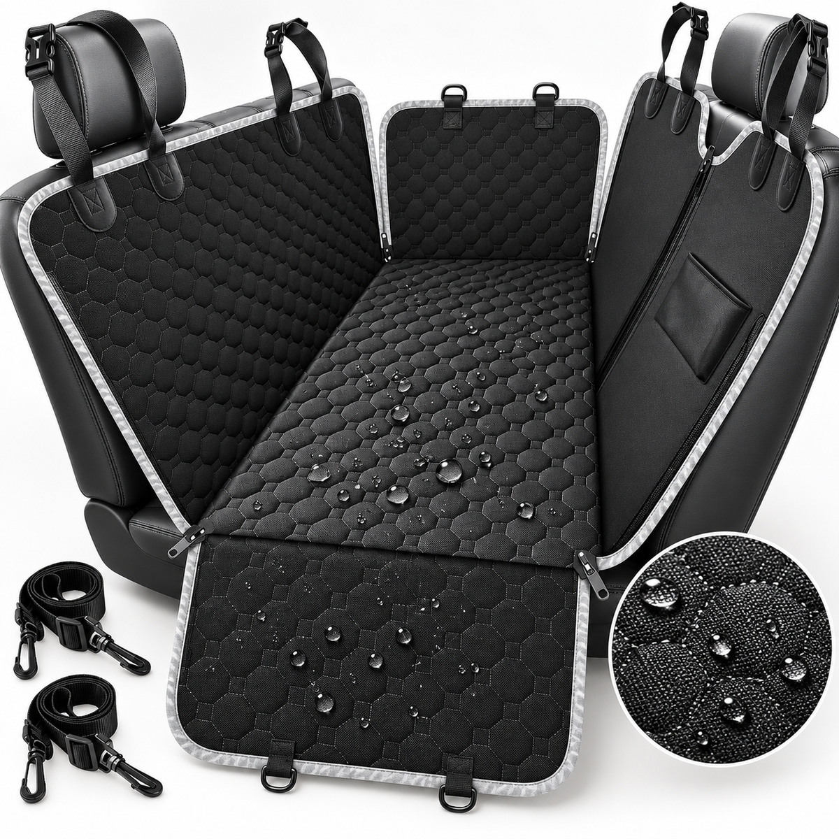 LuxifyUs 4-in-1 Waterproof Dog Car Seat Hammock