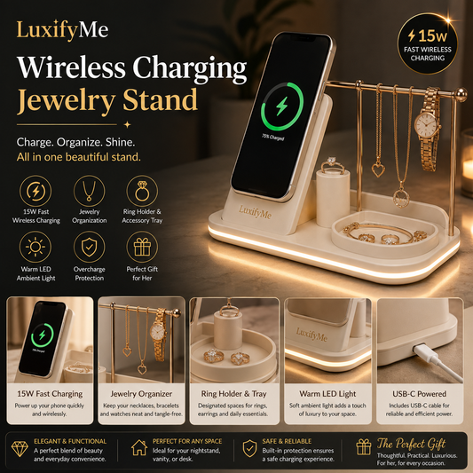 LuxifyUs Wireless Charging Jewelry Stand